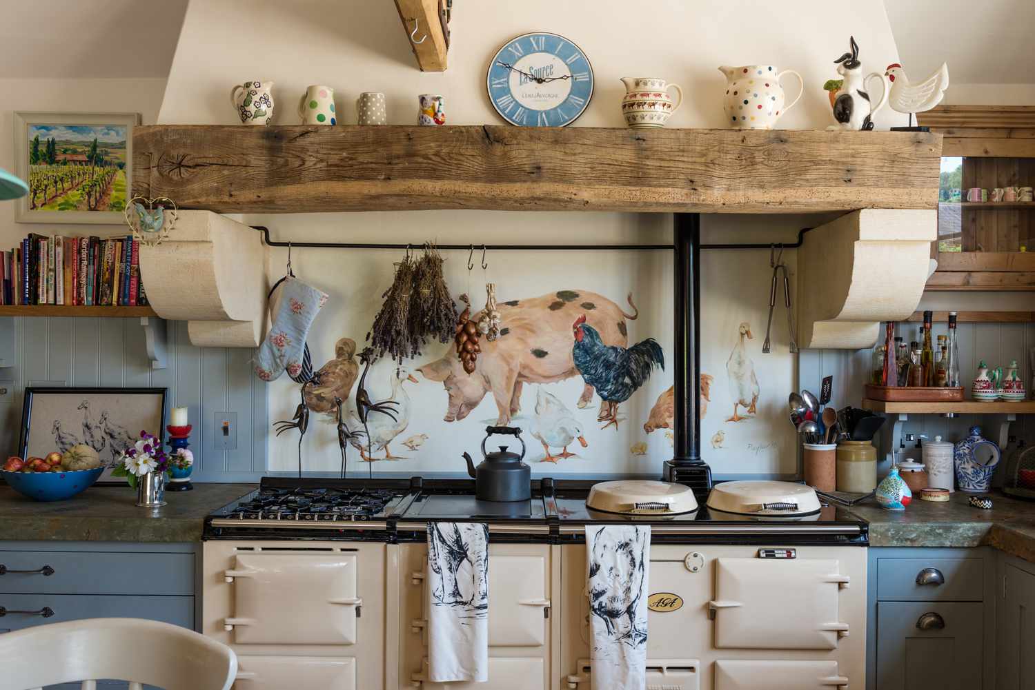 Cluttered kitchen