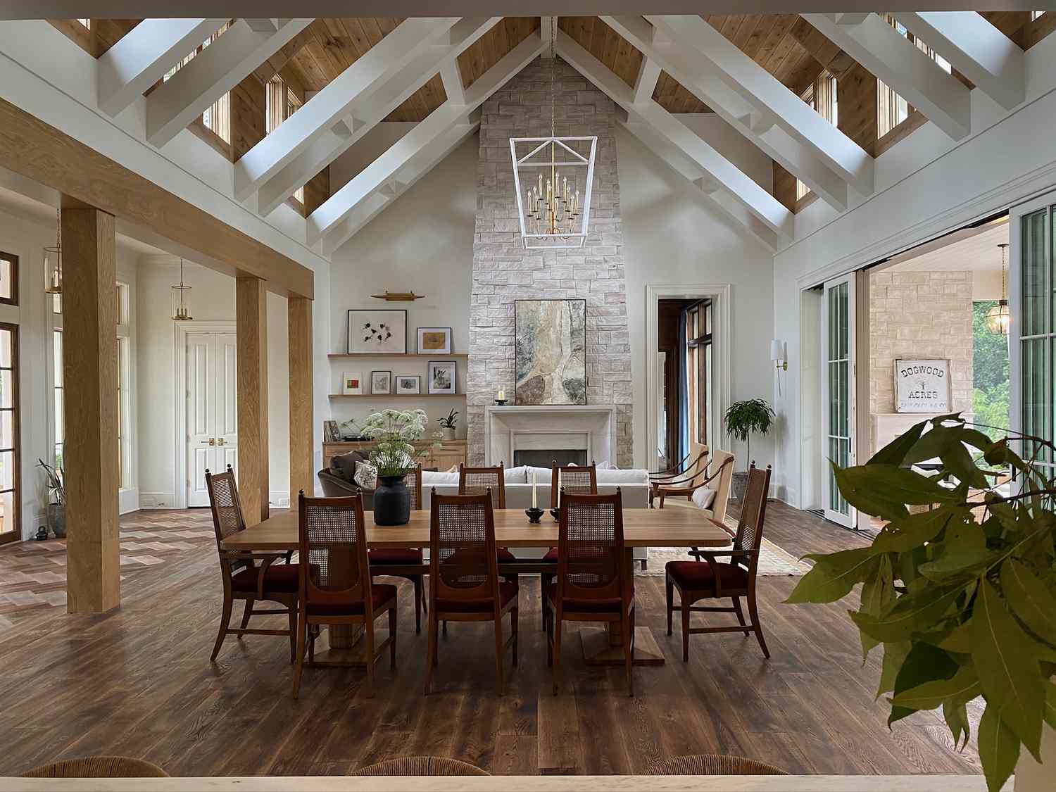 Timeless Dining Room And Living Room