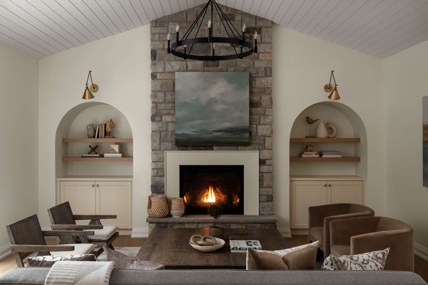 modern decorated living room