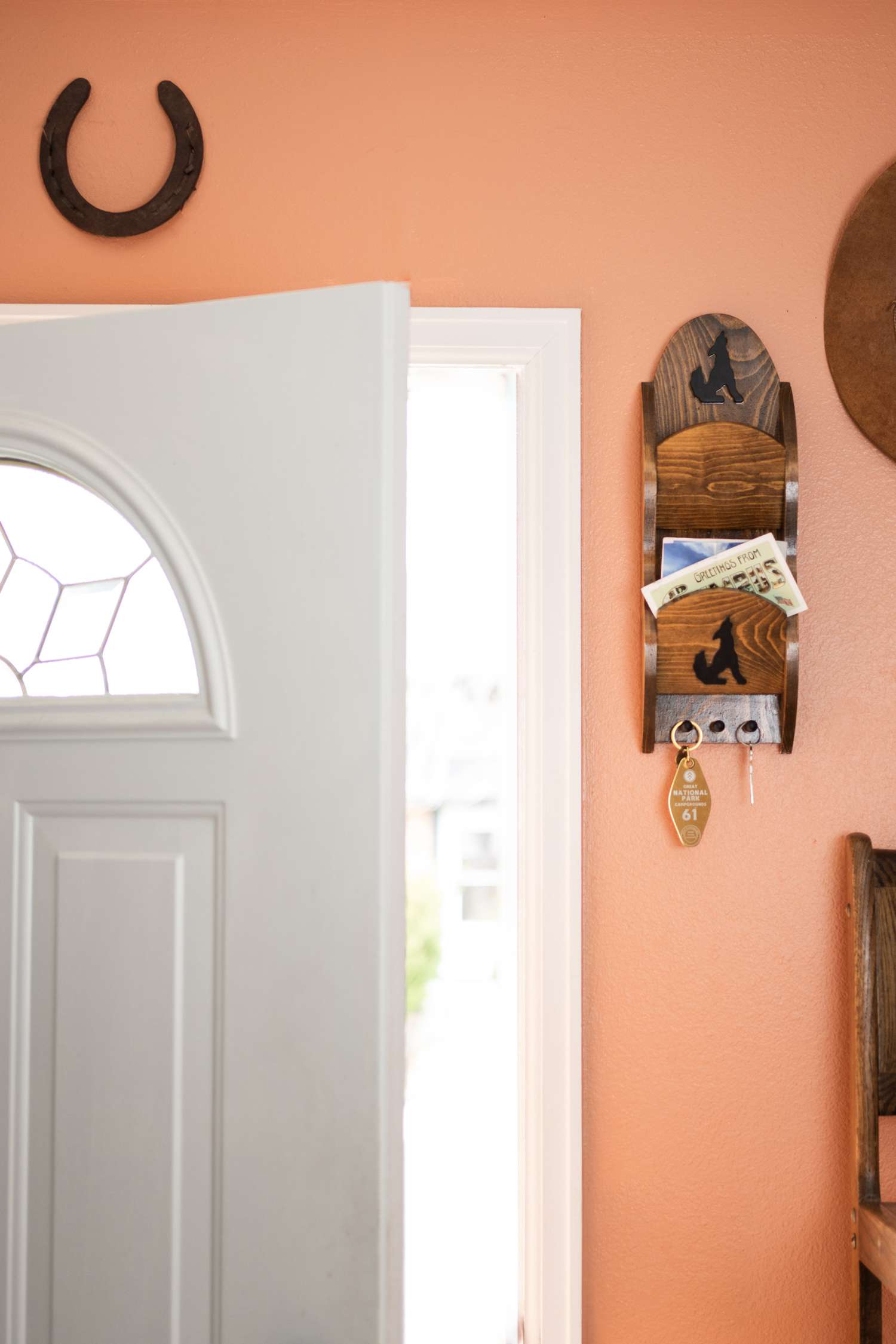 horseshoe above door space ideas