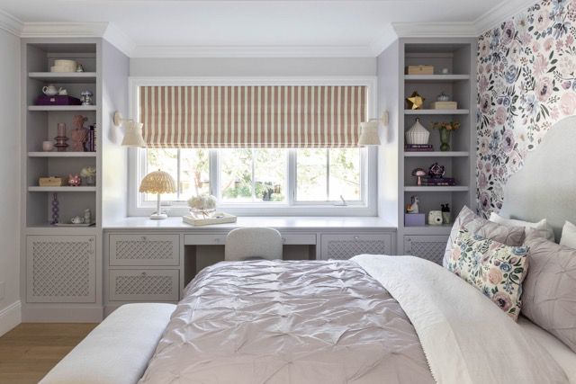 botanical print accent wall