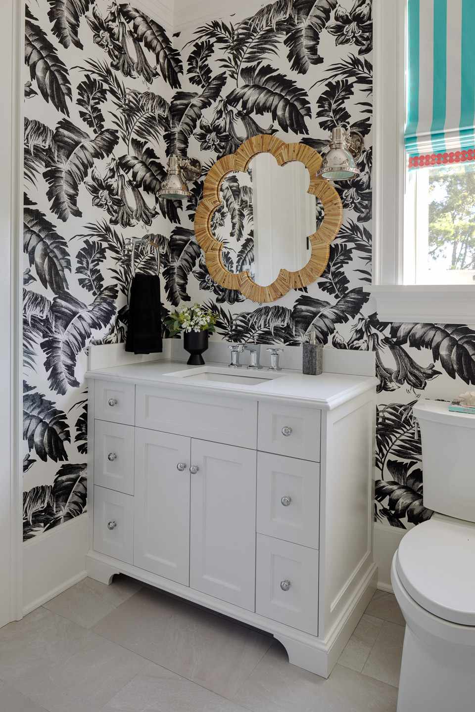 black and white botanical print