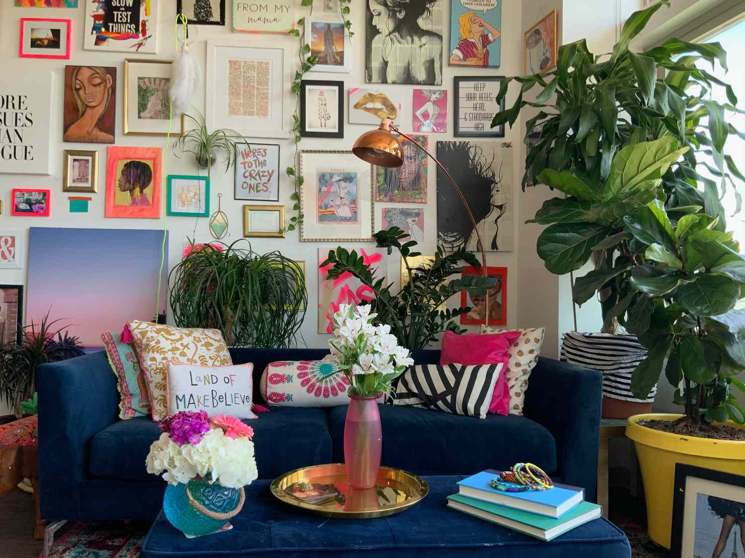 Colorful, maximalist interior decor