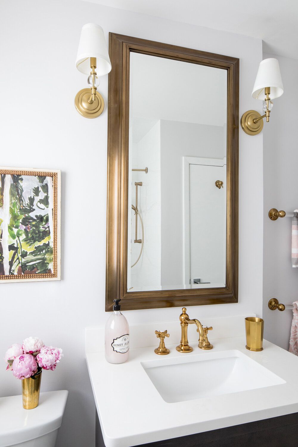 brass bathroom faucet