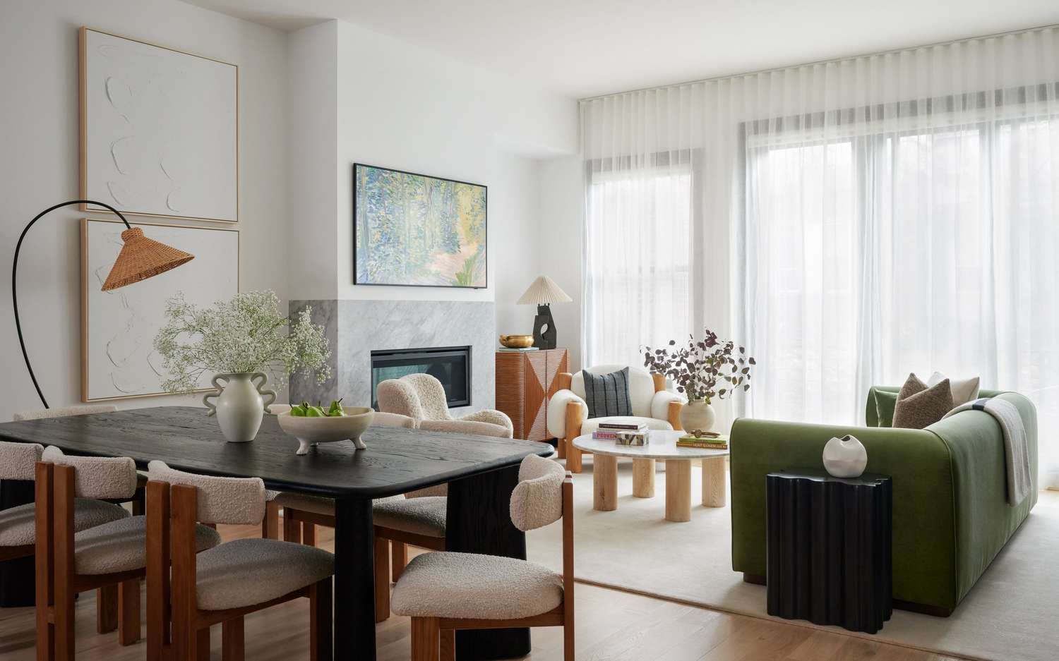 small living room dining room layout