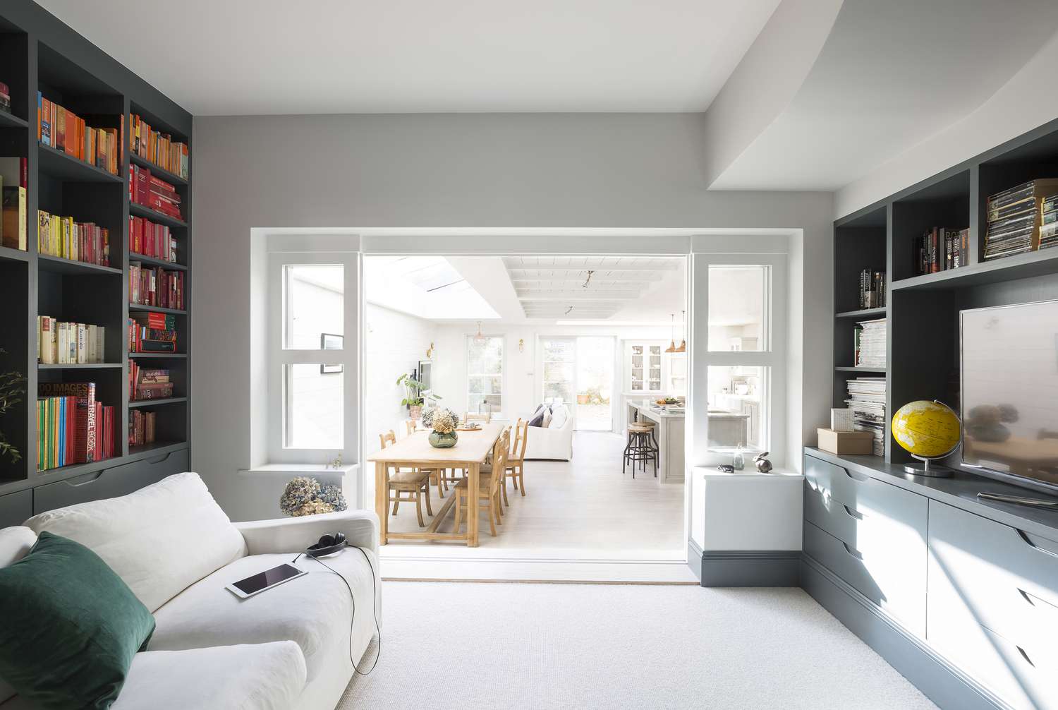 built-ins in living room